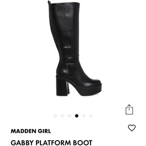 Platform Black Boots Size 9